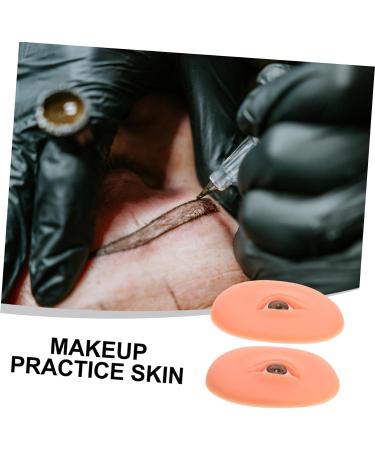 Gogogmee Lash Practice Mold 1 pair Models Eye Eyebrow Practice Model Silicone Skin Makeup Eyeshadow Training Boards 7.70X5.70X1.50CM As Shown - Buy Online on SooperMarket.com