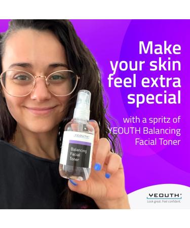 YEOUTH Balancing Facial Toner Spray with Chamomile - Hydrating Anti-Aging Toner for Face Wrinkles, Pores, Dull Skin & Dark Spots - 3.38 Fl Oz - Buy Online on SooperMarket.com