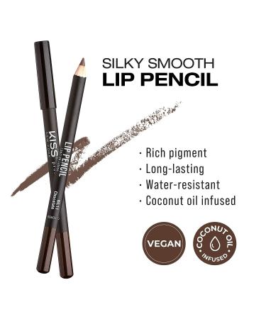 kiss new york Professional Slim Lip Pencil - Creamy Soft Lip Liner in Chocolate - Buy Online on SooperMarket.com