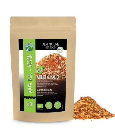 Organic Aglio e Oglio spice organic spice mix pasta spice 100% natural organic ingredients spaghetti seasoning without artificial additives (100 GR (3.5oz))