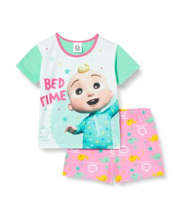 CoComelon Baby Girls Pyjamas Short Pjs Toddler Summer Pyjamas Ages 6 Months to 5 Years Old 9-12 Months Pink