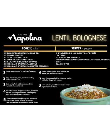 Napolina Lentils in Water 400g - Buy Online at [Your Company Name] - Buy Online on SooperMarket.com
