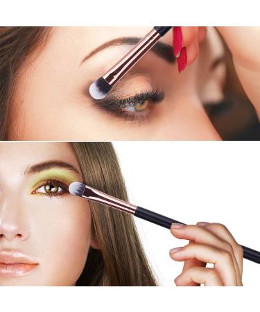 Buy MSQ 12PC Eye Makeup Brush Set - Smoky Eyeshadow & Contour Kit - Soft Hair for Eyeshadow Eyebrow Eyeliner Blending - Perfect Christmas Gift in Rose Gold - Buy Online on SooperMarket.com