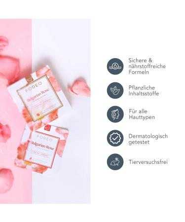 FOREO Bulgarian Rose UFO Activated Face Mask 3 Pack | Replenishing & Soothing for Dry Skin | Cruelty Free | Compatible with UFO 2 & UFO - Buy Online on SooperMarket.com