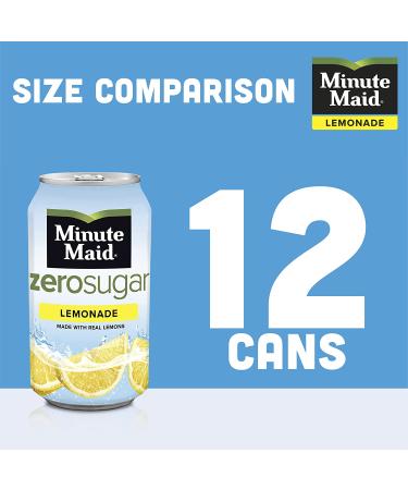 Minute Maid Light Lemonade 12 Fl Oz (Pack of 12) - Refreshing Fruit Drink - Buy Online on SooperMarket.com