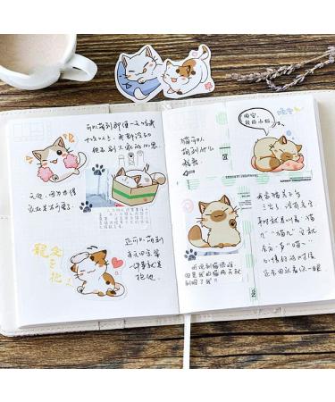 Sweet Cats Scrapbook Stickers 45pcs | Doraking DIY Decoration for Laptop, Planners, Scrapbook | Cute Cat Design | Small Size Boxed Set - Buy Online on SooperMarket.com