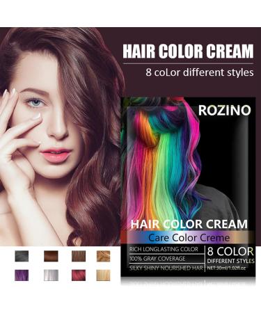 Hair dye Semi-Permanent Hair Colour Glossy Hair Colour Waterproof Long Lasting Natural Hair Colour Natural Looking Glow Fights Grey Hair Shine Hair Colour Colour Lasts Up To 6-10 Washes(mediumbrown) - Buy Online on SooperMarket.com