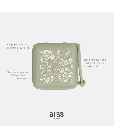 BIBS X Liberty Schnuller Box - BPA Free Sterilizer for Pacifiers | Made in Denmark (Capel Sage) - International Shipping Available - Buy Online on SooperMarket.com