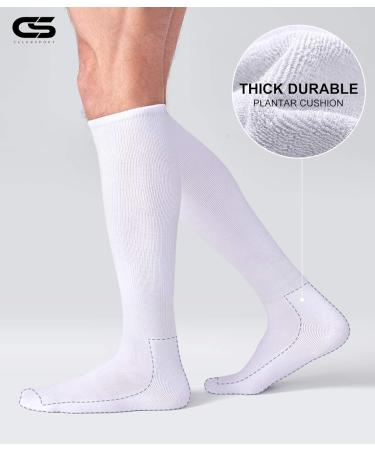 Celersport Multi-Sport Tube Socks - White (2 Pack) | Youth & Adult Sizes - Buy Online on SooperMarket.com