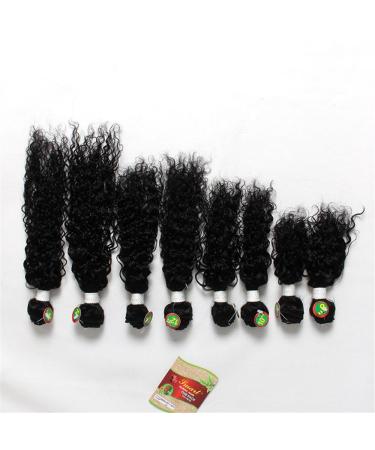 Buy 8-14 Inch Eunice Brazilian Kinky Curly Hair Bundles - Premium Black Jerry Curly Human Hair (8 10 12 Inch) for International Shipping - Buy Online on SooperMarket.com