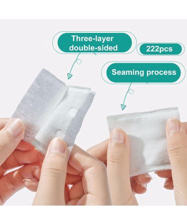 shlutesoy Cosmetic Cotton Strong Water Absorption Cleaning Skin Mini Facial Clean Nail Wipes Debris Skin Care Pad for Travel 50 - Buy Online on SooperMarket.com