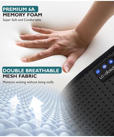 Upgraded Bluetooth 5.4 3D Sleep Mask Dual Sides Breathable Sleep Headphones up to 14-Hour Stand-by Bluetooth Eye Masks Wireless Earphones Eye Mask for Sleeping Cool Tech Gadget Travel Essentials Loup Pour Dormir Black - Buy Online on SooperMarket.com