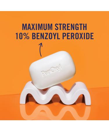 PanOxyl Acne Treatment Bar - 10% Benzoyl Peroxide Maximum Strength Soap for Face & Body - Vegan 4 oz | Best Acne Solution - Buy Online on SooperMarket.com