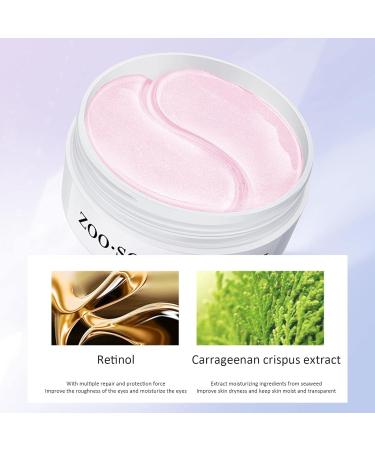 Rben 60 Pieces Under Eye Gel Treatment Pads - Natural Care for Dark Circles & Swelling | Refreshing Eye Care Stickers - Buy Online on SooperMarket.com
