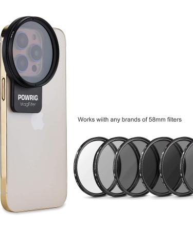 58mm Magnetic Lens Filter Mount for iPhone 13/14 Pro Max - Enhance Your Photography Experience - Buy Online on SooperMarket.com