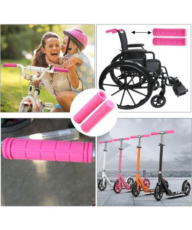 Pink Tassel Streamers Bike Handle Grips for Kids | Non-Slip Bicycle Handlebar Cover for Mountain Bike & Scooters | Cycling Replacement Parts - Buy Online on SooperMarket.com