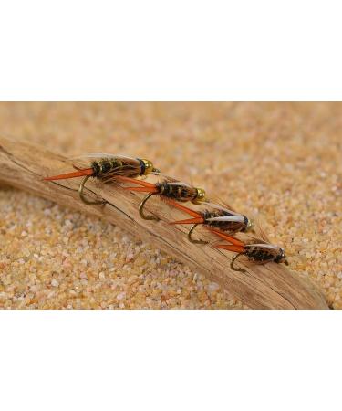 12 Bead Head Prince Nymph Fishing Flies - Mustad Signature Hooks Assortment - Buy Online on SooperMarket.com