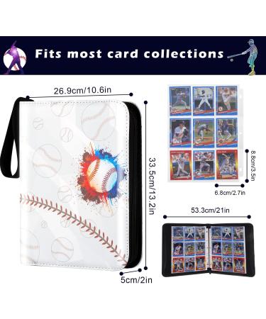 9 Pocket Trading Card Binder with 50 Removable Sleeves - Holds 900 Baseball & Sports Cards - Buy Online on SooperMarket.com