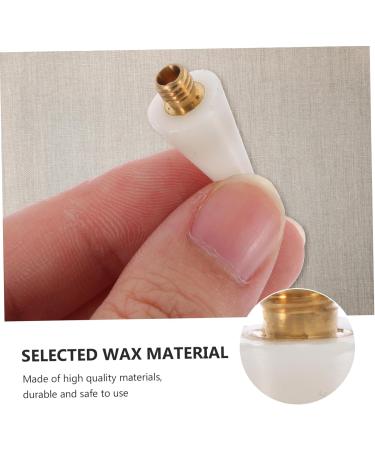 DOITOOL 12pcs Point Drilling Pen Wax Head Wax Replacement Tips Rhinestone Kit for Teeth Jewlery Wax Picker Small Mirrors for Crafts Transparent Glasses Case Jewelry White Nail Dot Pen - Buy Online on SooperMarket.com