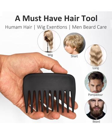 Professional Anti Static Wide Tooth Detangling Comb - Salon Quality Afro Comb for Men and Women - Buy Online on SooperMarket.com