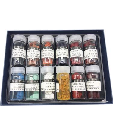 Easyou Jiangsixu Tang Traditional Professional Chinese Painting Color Powder Pigment Made from Natrual Mineral and Plant 5g(0.18oz) x12colors Jiangsixu Tang 12colors - Buy Online on SooperMarket.com