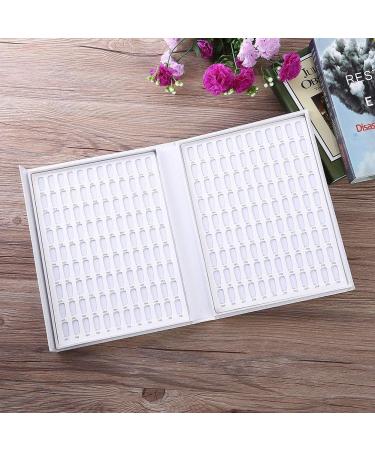 Nail Art Display Book Nail Color Chart Display Professional Salon Nail Color Swatches Nail Practice Card Design Board Nail Tip Storage Tools for Nail Art Showing(white) - Buy Online on SooperMarket.com