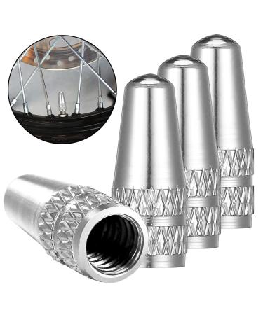 Sospiro 4 pieces Bicycle Presta valve cap French dust protection caps valve caps made of aluminum bicycle valve cap bike tire valve cap set for air valve cap bike tire