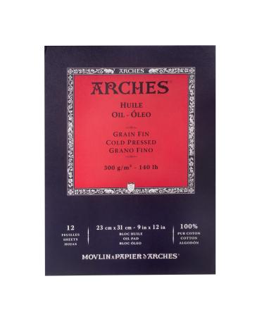 Arches Oil Painting Pad 9"x12", 12 Count
