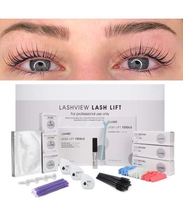 LASHVIEW Lash Lift Kit,Lash Lift,Professional Eyelash Perm Kit,Liquid Set,Semi-Permanent,Curling Perming,Wave Lift Extension Perm Set