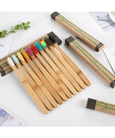 Buy Folpus 5x Soft Bristle Toothbrushes - Set of 10 Colorful Toothbrushes for Gentle Cleaning - International Shipping Available - Buy Online on SooperMarket.com