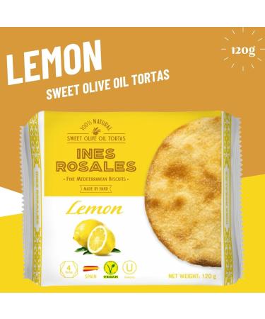 Ines Rosales Sweet & Savoury Olive Oil Tortas Pick N Mix - Choose From 5 Flavours | Original Orange Rosemary & Thyme Lemon Cinnamon Spanish Tortas-Snacks 120g - Pack of 2 120 g (Pack of 2) - Buy Online on SooperMarket.com