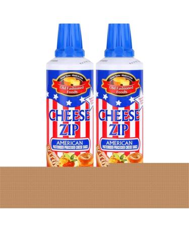 Old Fashioned Foods Cheese Zip 227g American Spray Cheese Cheddar (Pack of 2)