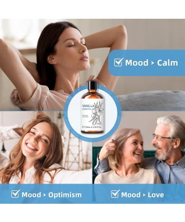 HIQILI 100ML Vanilla Essential Oil 100% Pure Natural Vanilla Oil with Glass Dropper Strong Fragrance for Body Lotion-3.38 Fl Oz Vanilla 100 ml (Pack of 1) - Buy Online on SooperMarket.com