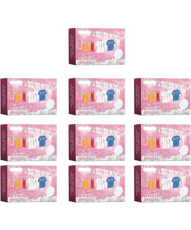 Haoyull Pack of 10 Laundry Detergent Sheets 100Pieces Explosives Salts Enzyme Cleans Tablets for Powerful Cleans - Buy Online on SooperMarket.com