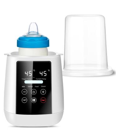 Baby Bottle Warmer 6-in-1 Multi-Functional Bottle Warmer Fast Warming Baby Food Warmer High Temperature Bottle Steriliser Precise Temperature Control for Breastmilk or Formula