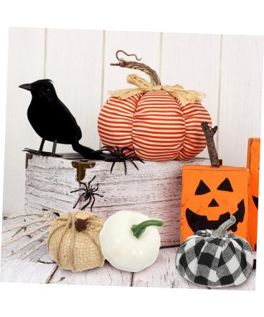 SWOOMEY 12pcs Artificial Pumpkin Harvest Festival Decor Party Pumpkin Ornament Lifelike Pumpkin Small Fake Pumpkin Photo Props Mini Pumpkin Figurine Foam Halloween Ornaments - Buy Online on SooperMarket.com