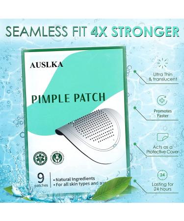 AUSLKA Pimple Patch (9 Patches) - Hydrocolloid Zit Patches for Face - Blemish & Acne Treatment Stickers - Buy Online on SooperMarket.com