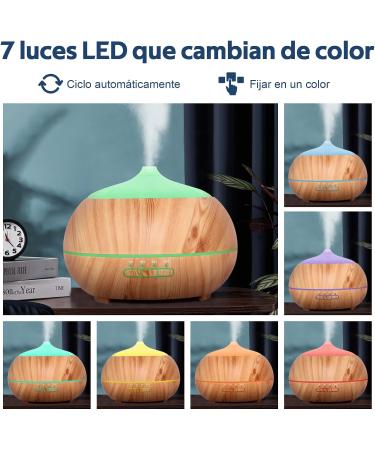 Moisturnt Aroma Diffuser - 500ml Ultrasonic Humidifier with Aroma Oil Set | 7-Color LED Aromatherapy for Home Office & Bedroom - Buy Online on SooperMarket.com