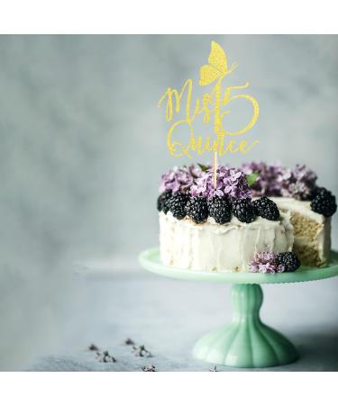 Arthsdite Mis Quince Cake Topper Mis Quince A os Decorations 15th Birthday Decorations with Butterfly Feliz 15 Anos Cheers to 15 Years Birthday Party Supply - Gold Glitter - Buy Online on SooperMarket.com
