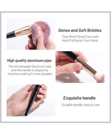 BS-MALL 18 Pcs Makeup Brushes Set with Palette, Powder Puff - Premium Synthetic Brushes for Foundation, Concealers, Eye Shadows - Buy Online on SooperMarket.com