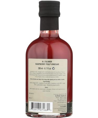 Buy A L Olivier Raspberry Fruit Vinegar - 200ml | Premium Gourmet Flavors - Buy Online on SooperMarket.com