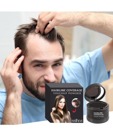 Hairline Shadow Powder Instant Sweatproof Hairline Eyeshadow with Mirror Quick Cover Grey Hair Root Concealer Eyebrows and Beard Root Hair Root Repair Black - Buy Online on SooperMarket.com