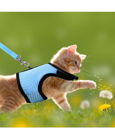 Tibapla Adjustable Rabbit Dishes & Leash for Small Pets - Mesh Bunny & Kitty Dish (Medium Blue) - Buy Online on SooperMarket.com