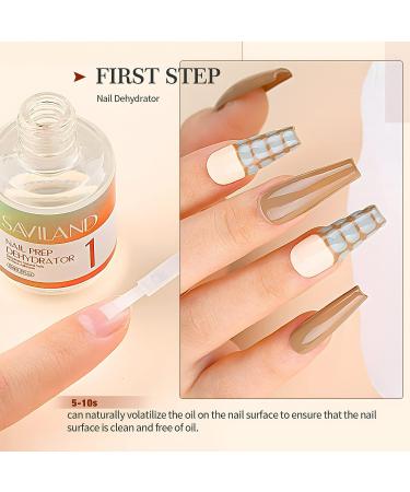 SAVILAND Nail Prep Kit: Dehydrator, Primer & Cuticle Oil Set - 13PCS, Non-Acid PH Bond for Gel Nails - Buy Online on SooperMarket.com