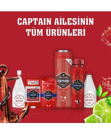Old Spice Captain Stick Deodorant 50 ml / 1.7 Oz - Pack of 6 - Buy Online on SooperMarket.com