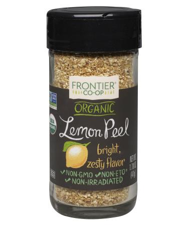Frontier Natural Products Lemon Peel, Og, Granules, 1.7 Ounce