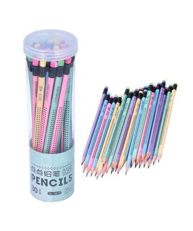 Joyzan HB Bleing pencil set 30 pieces of wood pencil pencils slipproof multi -color children sketch pencils.