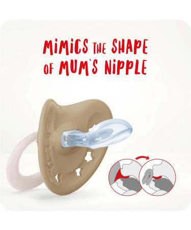 Nuk Signature Pacifier with Light Effect | BPA-Free Silicone | 18-36 Months | Red Heart | 2-Pack - Perfect for Toddlers - Buy Online on SooperMarket.com