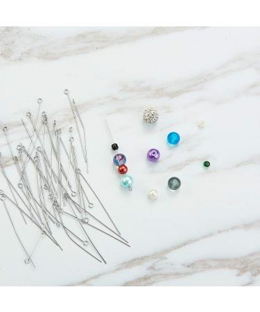 DanLingJewelry 304 Stainless Steel 24-Gauge Eye Pins for Jewelry Making - 50mm - Pack of 100 - Buy Online on SooperMarket.com