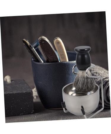 FOMIYES 2 Sets Beard Brush & Shaving Supplies - Professional Shaving Brush Holder & Soap Mug for Men | Ultimate Beard Care Essentials - Buy Online on SooperMarket.com